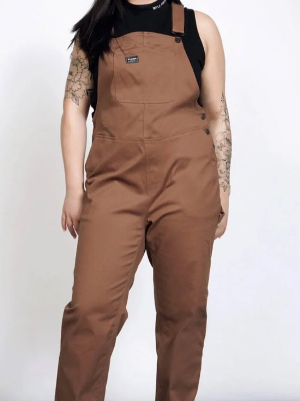 WILDFANG Women Medium Granola Gorpcore Streetwear The Essential Overall Brown